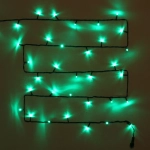 Гирлянда для улицы 11м 120 ламп LED чёрный провод, 8 реж, IP-54, Зеленый (возможность соединения)