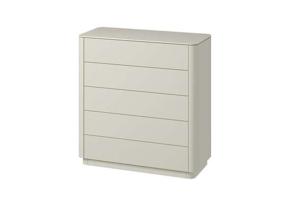 Комод Tammi 5 ящиков ширина 100 см (молочный)