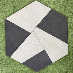 Тротуарная плитка ОРИГАМИ - Стоунмикс Черный, комплект из 6 видов плит