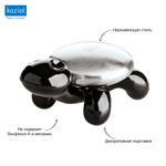 Металлическое мыло c подставкой amanda, черное