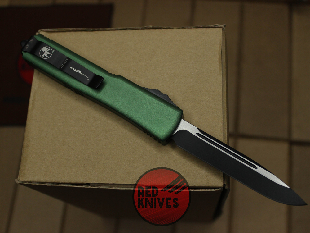 Нож Microtech Ultratech Standard S/E A+++ - зеленая рукоять, черный клинок