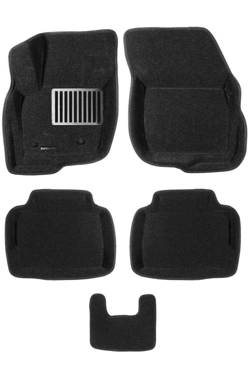 Коврики салона для FORD Mondeo (2015-) Euromat 3D Lux черные. Арт. EM3D-002216