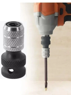 Усиленный патрон под биту для гайковерта, насадка битодержатель, адаптер переходник с 1/2