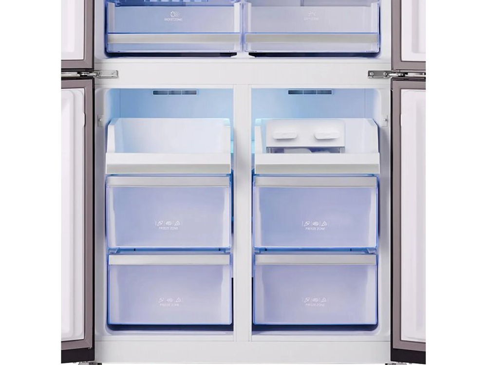 Холодильник Tesler RCD-545I черное стекло