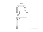 Смеситель Roca Targa для кухни 5A8360C0M