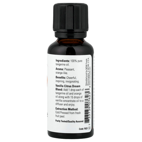 NOW Foods, Эфирные масла, мандарин, 30 мл (1 жидкая унция)