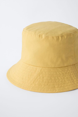 ZARA Х BENSIMON ® ПАНАМА ИЗ ХЛОПКА, ГОРЧИЧНЫЙ