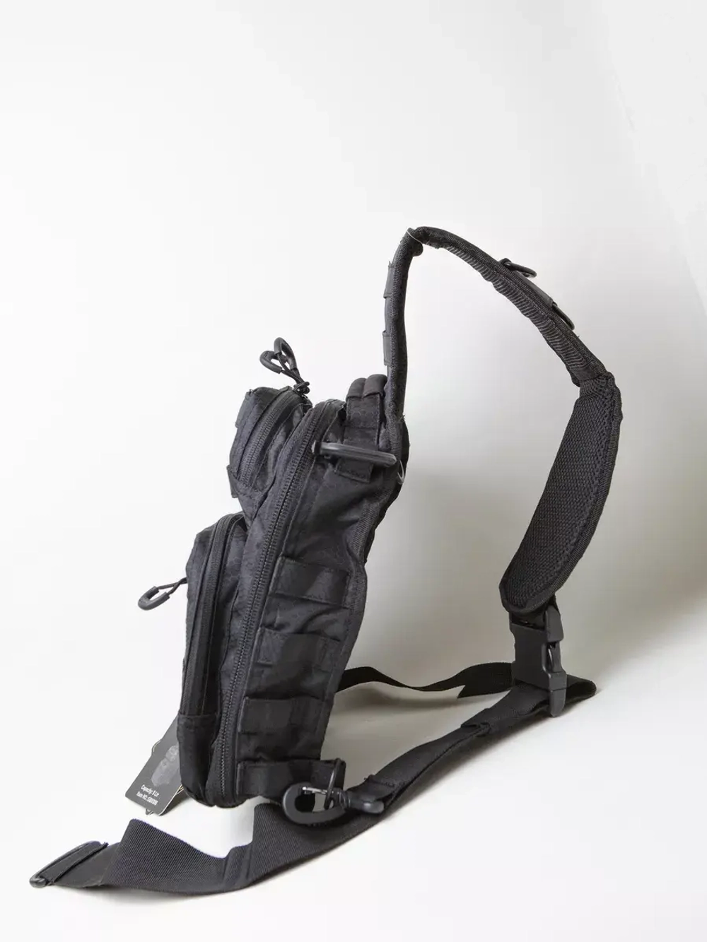 Тактический Рюкзак-сумка GONGTEX однолямочный Черная