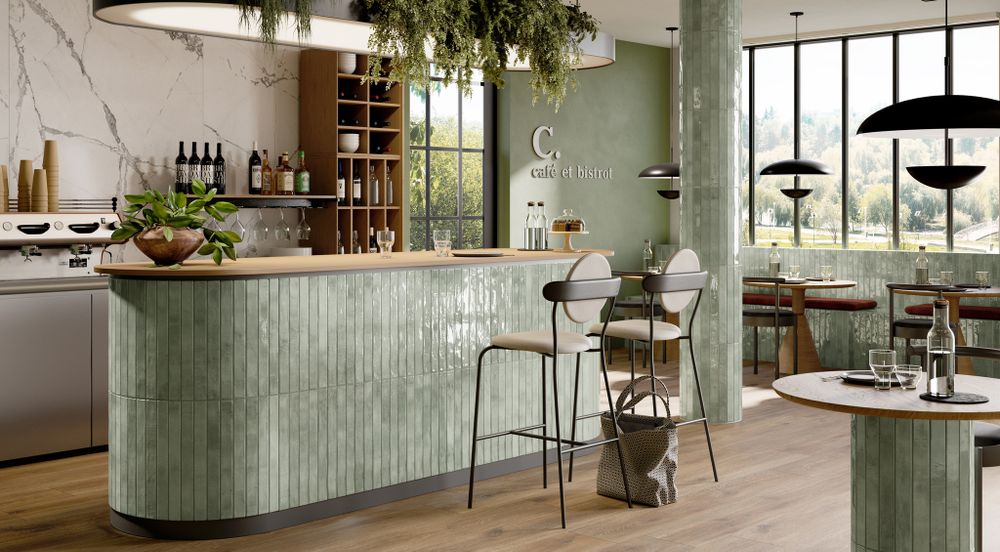 Ригельная плитка Rondine Colors Acquamarine 450x48x9,5