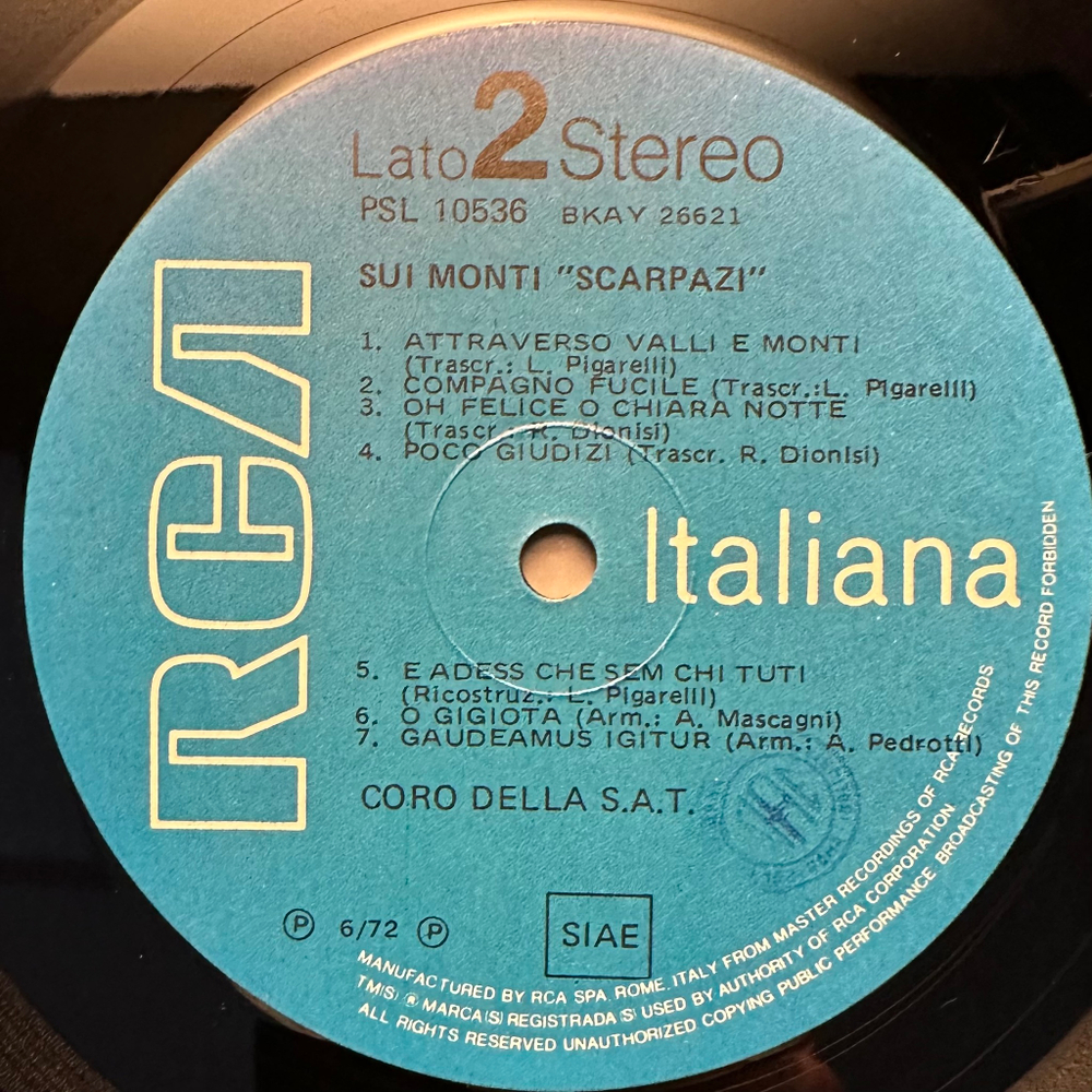 Coro S.A.T. - Sui Monti "Scarpazi" (Италия 1972г.)