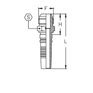 Фитинг DN 50 JIC (Ш) 2.1/2 Interlock