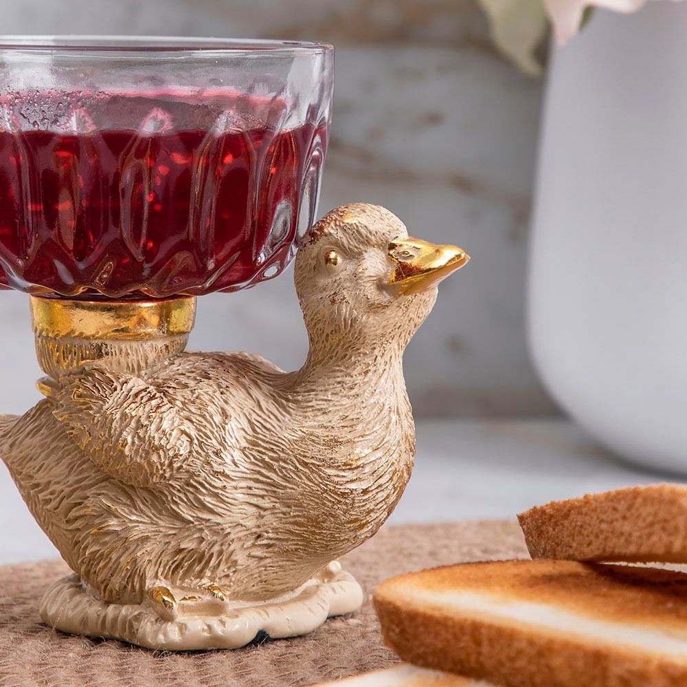 Фруктовница-конфетница Уточка Ханни Айвори