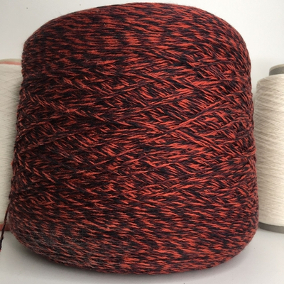 MERINOCOT 50% меринос 50% хлопок 300м/100гр Черная и терракотовая ниточка