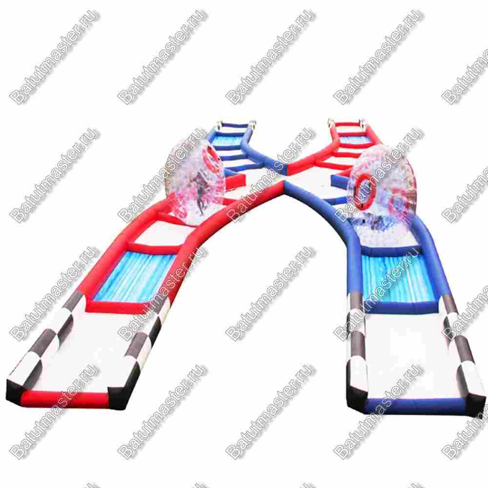 Надувная трасса для зорба, 18*5*0,6 м