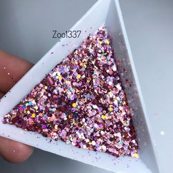 Zoo nail Микс шестигранников "Диско соты" 1337