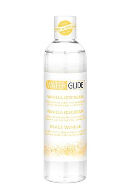 Лубрикант на водной основе с ароматом ванильного мороженого WATERGLIDE VANILLA ICECREAM - 300 мл.