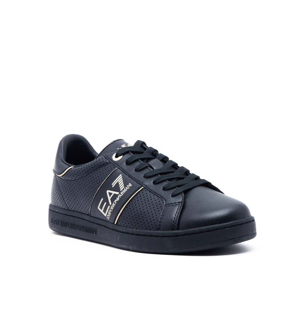 Кожаные кроссовки EA7 - черный(X8X102 XK258)