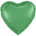 Шар фольгированный Сердце 46 см (Зеленый)