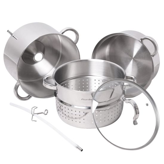 Соковарка 8 л. из нержавеющей стали Kamille KM 5820 (36х25х41 см)