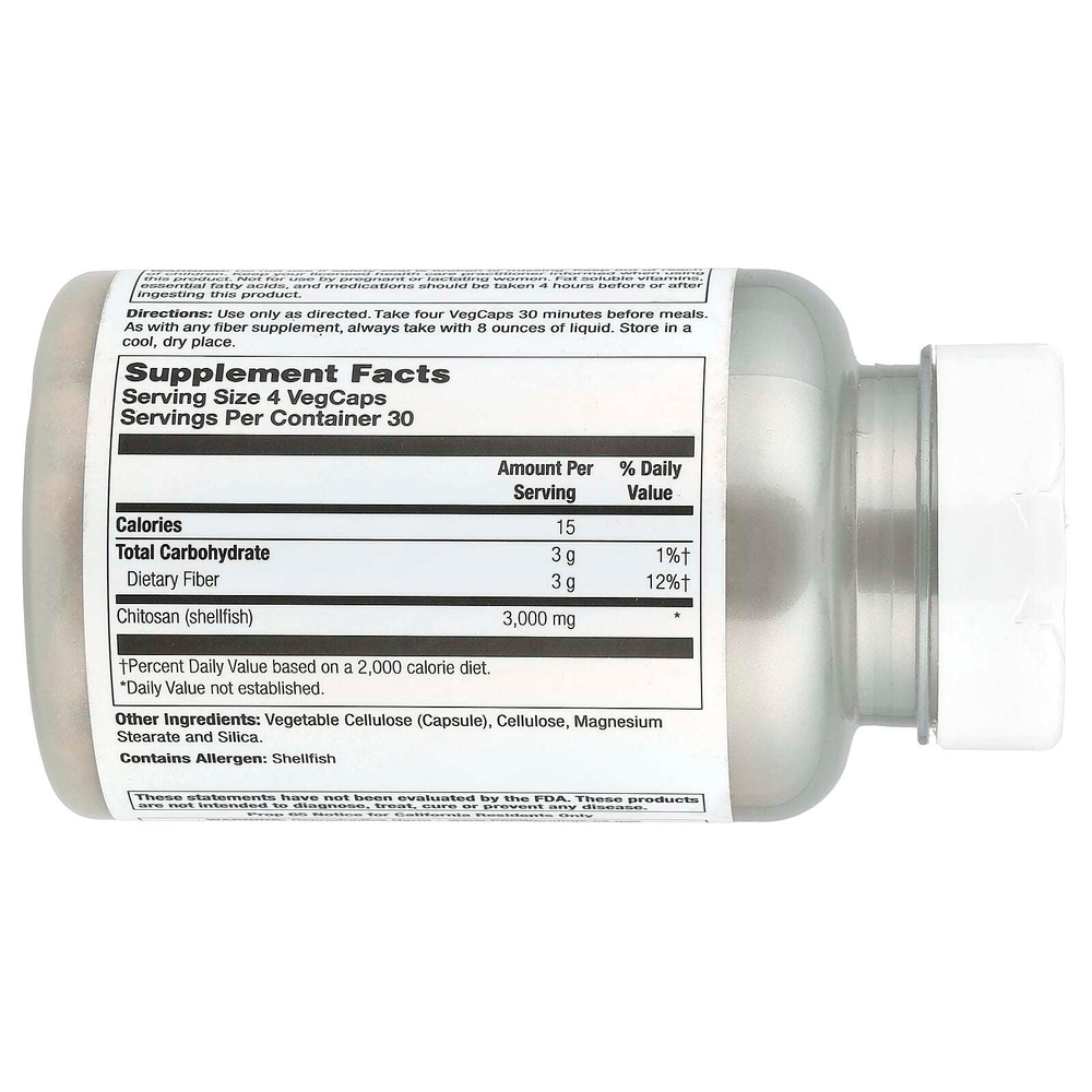 Natural Balance, супер хитозан, 3000, 120 растительных капсул (750 мг в 1 капсуле)