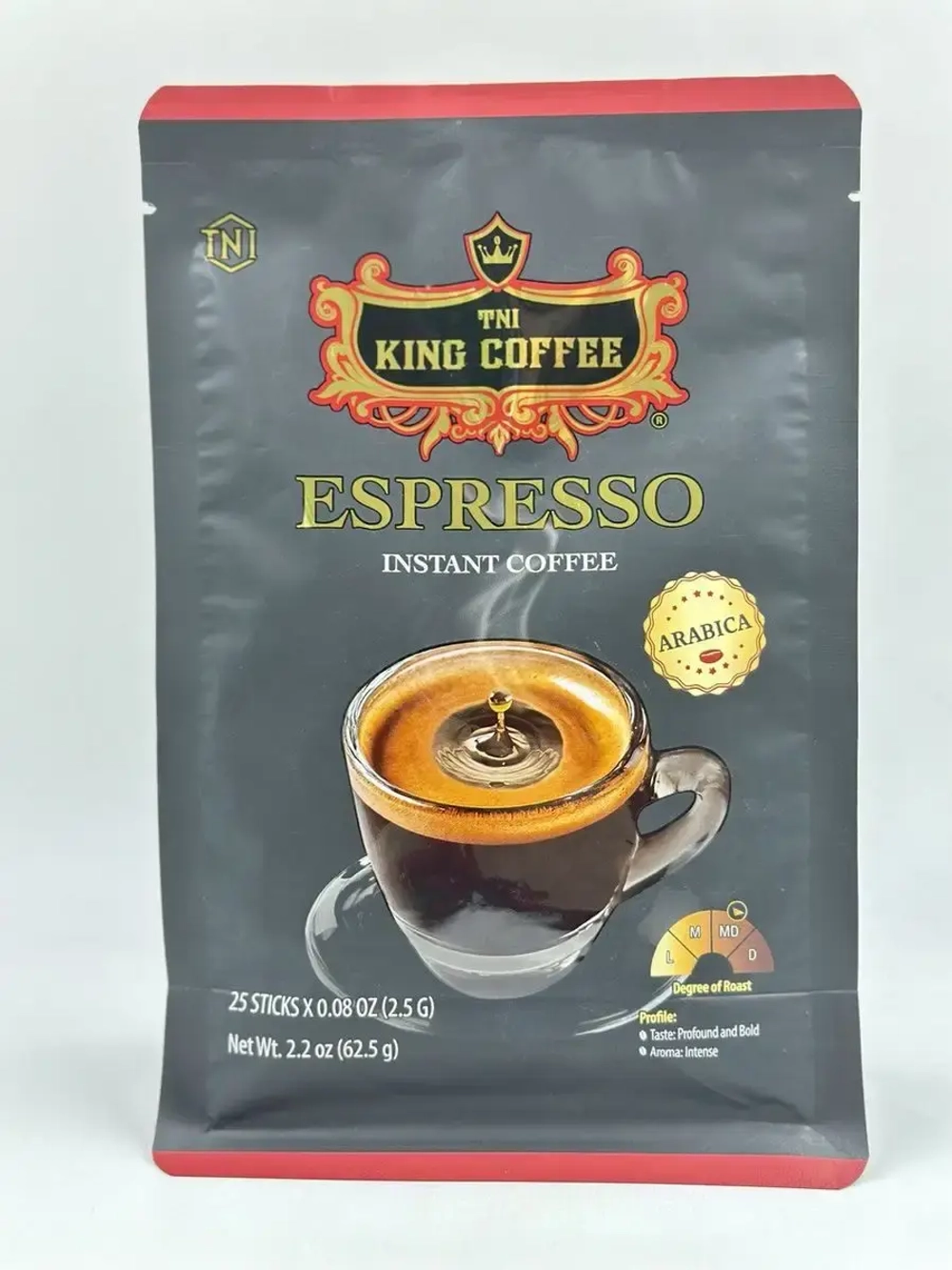 Растворимый черный кофе King , Espresso Instant