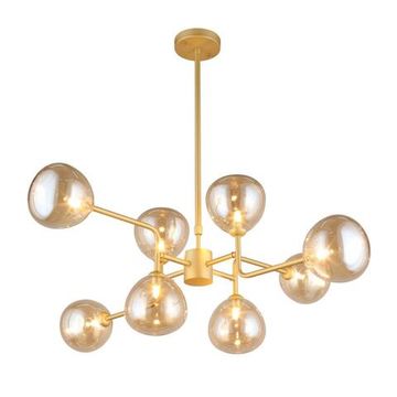 Люстра потолочная APL.913.17.08 матовое золото Roser Aployt