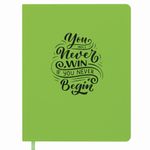 Дневник 1-11 класс 48 л., обложка кожзам (гибкая), принт, BRAUBERG "DAZZLE", зеленый, 105452