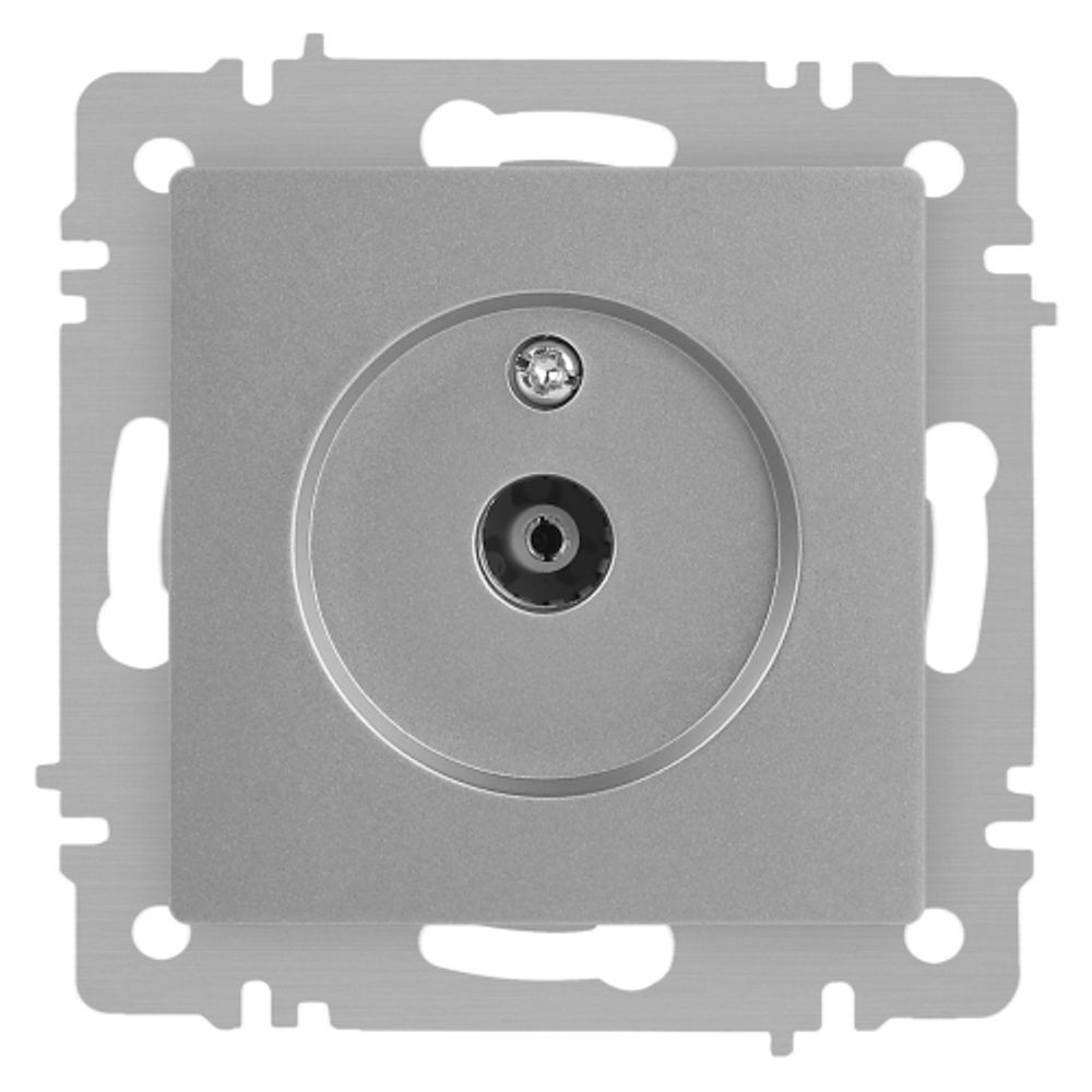 Розетка Intro Accent 6-301-03 TV одиночная, IP20, СУ, алюминий | Intro