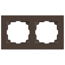 Рамка для розеток и выключателей Intro Accent 6-502-08 на 2 поста, СУ, бронза