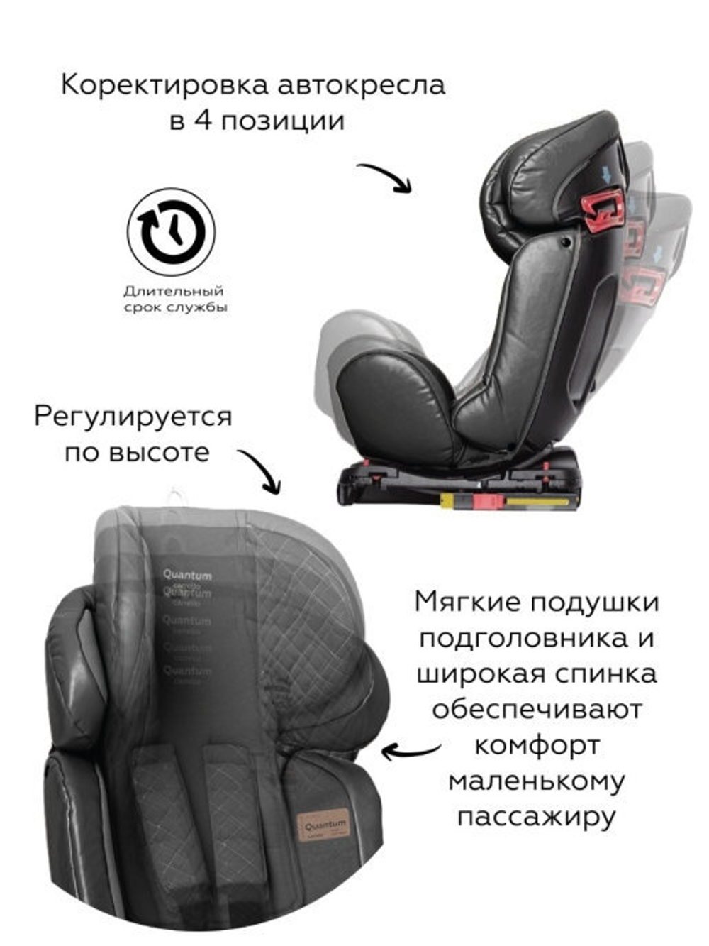 Автокресло Carrello Quantum KX-27 (0-36 кг), Black Panther (Черный)
