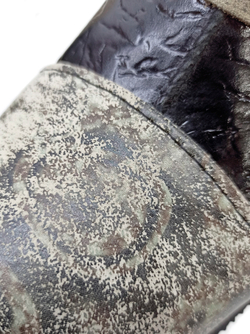 Ботильоны натуральные ручной работы "Black marble"