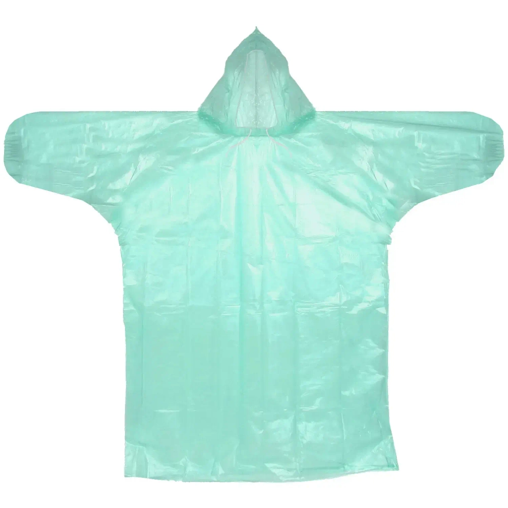 Дождевик 20 Мкрн 115см «Классик» с капюшоном и завязками, зеленый ДоброСад