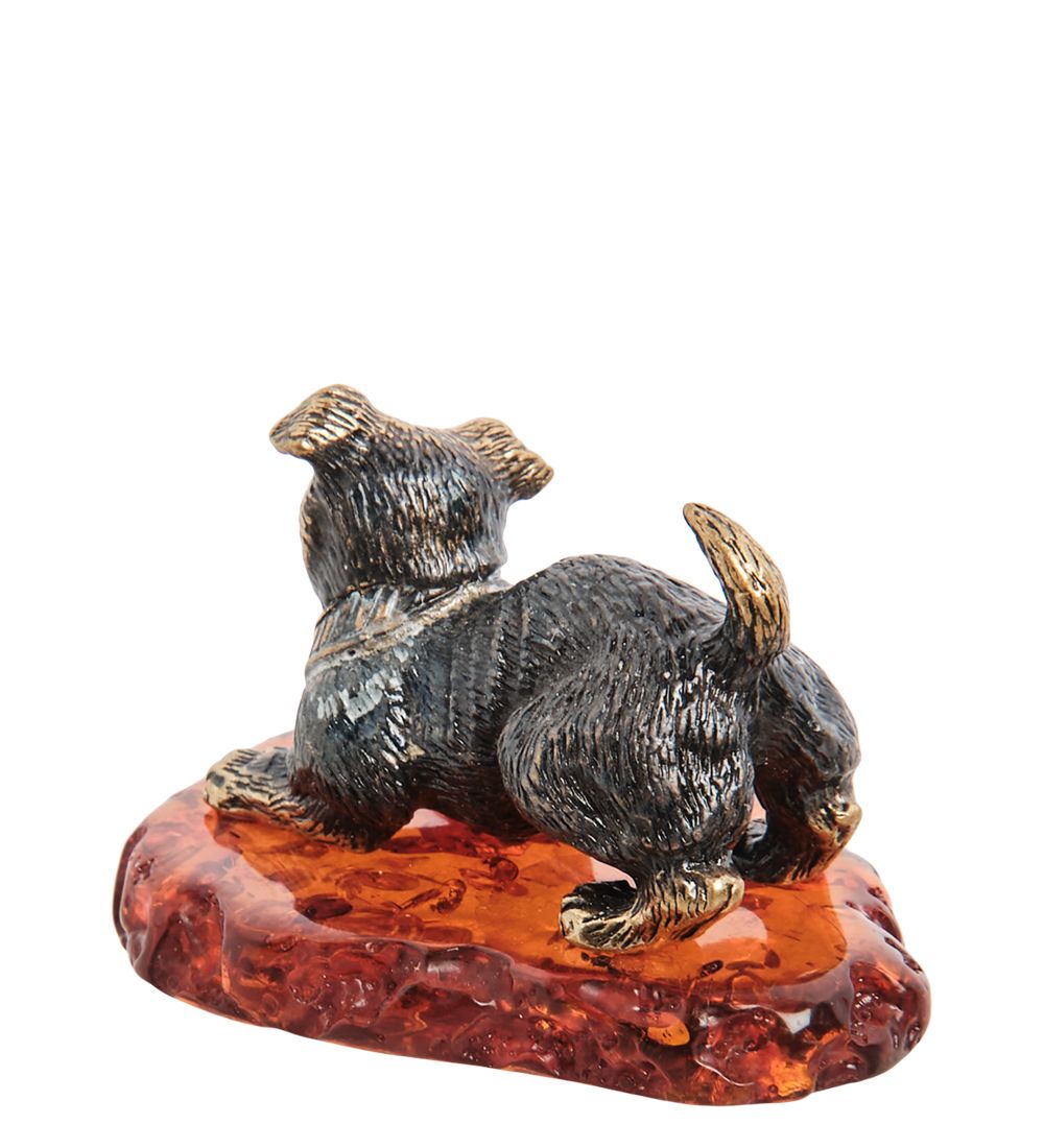 Народные промыслы AM-1326 Фигурка «Элтон» (латунь, янтарь)