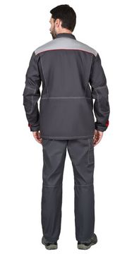 Куртка "Сириус-Фаворит-Люкс" (т.серый/серый) удл.