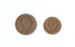 Набор монет (2 шт) 1963г. 1,2копейки XF