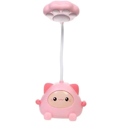 Настольная лампа «Милый котёнок» LED 11,5*8,6*31 см, USB 0.6w 5V, Розовый