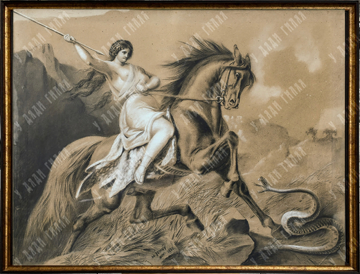 Генрих Дженни (Jenny Heinrich). «Амазонка». Швейцария, 1886 г.