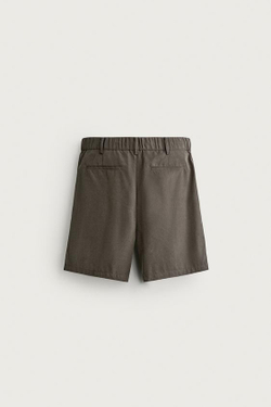 ZARA СТРУЯЩИЕСЯ ШОРТЫ RELAXED FIT, РОЗОВАТО-КОРИЧНЕВЫЙ