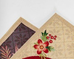 Дорожка для стола 44х140см Mix&Match Home Мастерская подарков бежевая