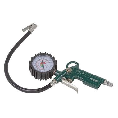 Пистолет для подкачки шин с аналоговым манометром и шлангом (0-16Bar), в блистере RockForce##Rock FORCE RF-STG-05