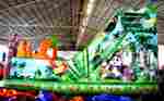 Коммерческий надувной батут "Непроходимые джунгли" 7.5*5*6 м