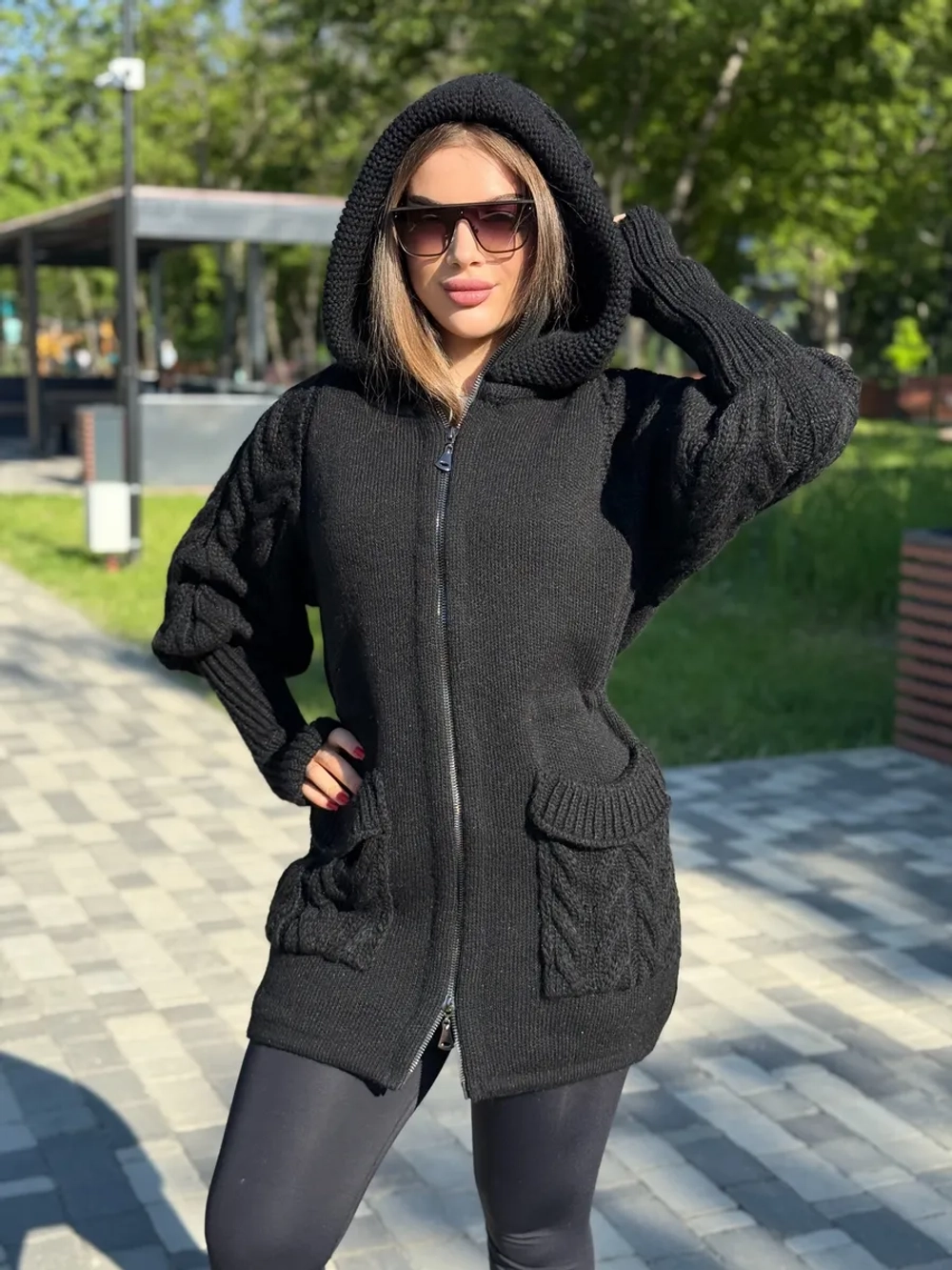 Кардиган куртка анорак вязаный