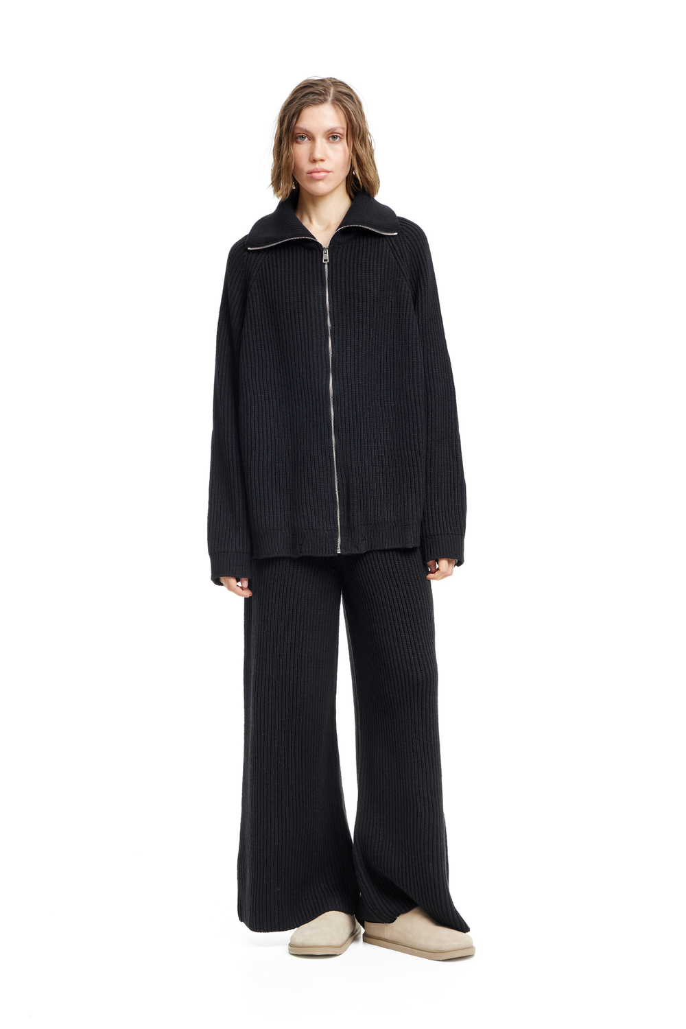 Свитер на молнии WARM BLACK