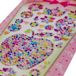 Наклейки-стразы Alingar, акриловые, "Яблочко", яблоко, цветы, корона, пакет с европодвесом