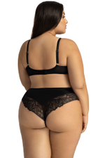 Трусики-бразилиана со средней линией талии Harmony (Размер: L) (Цвет: черный)