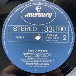 Винтажная виниловая пластинка LP The Steve Miller Band Book Of Dreams (Германия 1977)