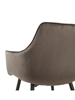 Стул LA ALTA BEATRICE велюр антрацит, каркас черный