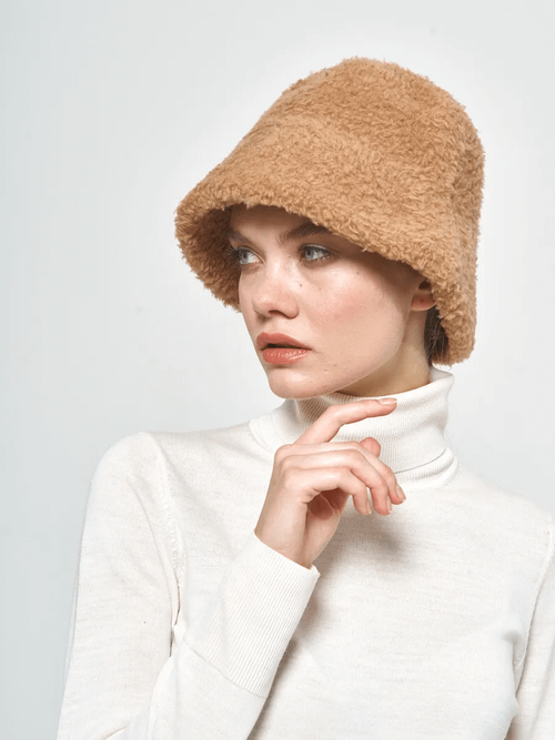 Панама теплая из шерсти мериноса, пустыня, SilverFox