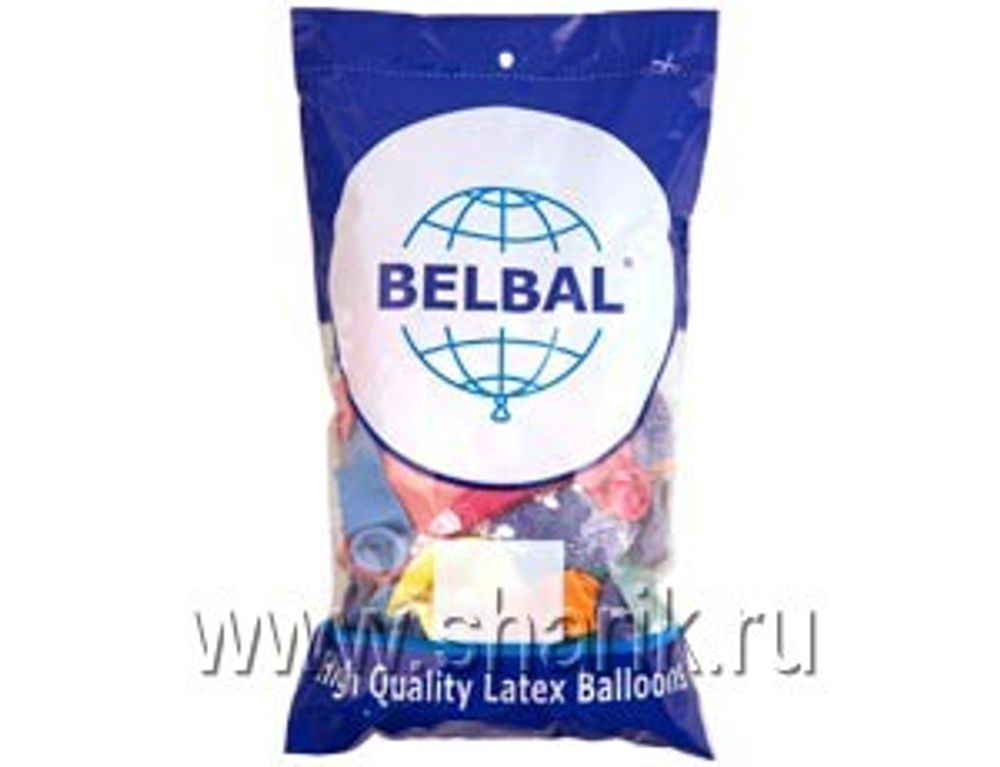 Шар (14"/36 см) Шелкография пастель, С Днем рождения  25 шт.