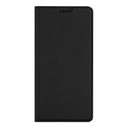 Чехол книжка из PU кожи черного цвета от Dux Ducis для смартфона Samsung Galaxy S25 Edge, серия Skin Pro Series Case